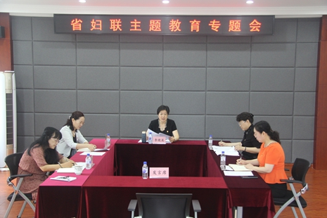 学深悟透新思想 全面践行新理念 ——省妇联组织召开主题教育专题会